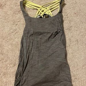 Grey lulu tank top
